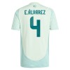 Camiseta de fútbol México Edson Alvarez 4 Segunda Equipación 2024 - Hombre